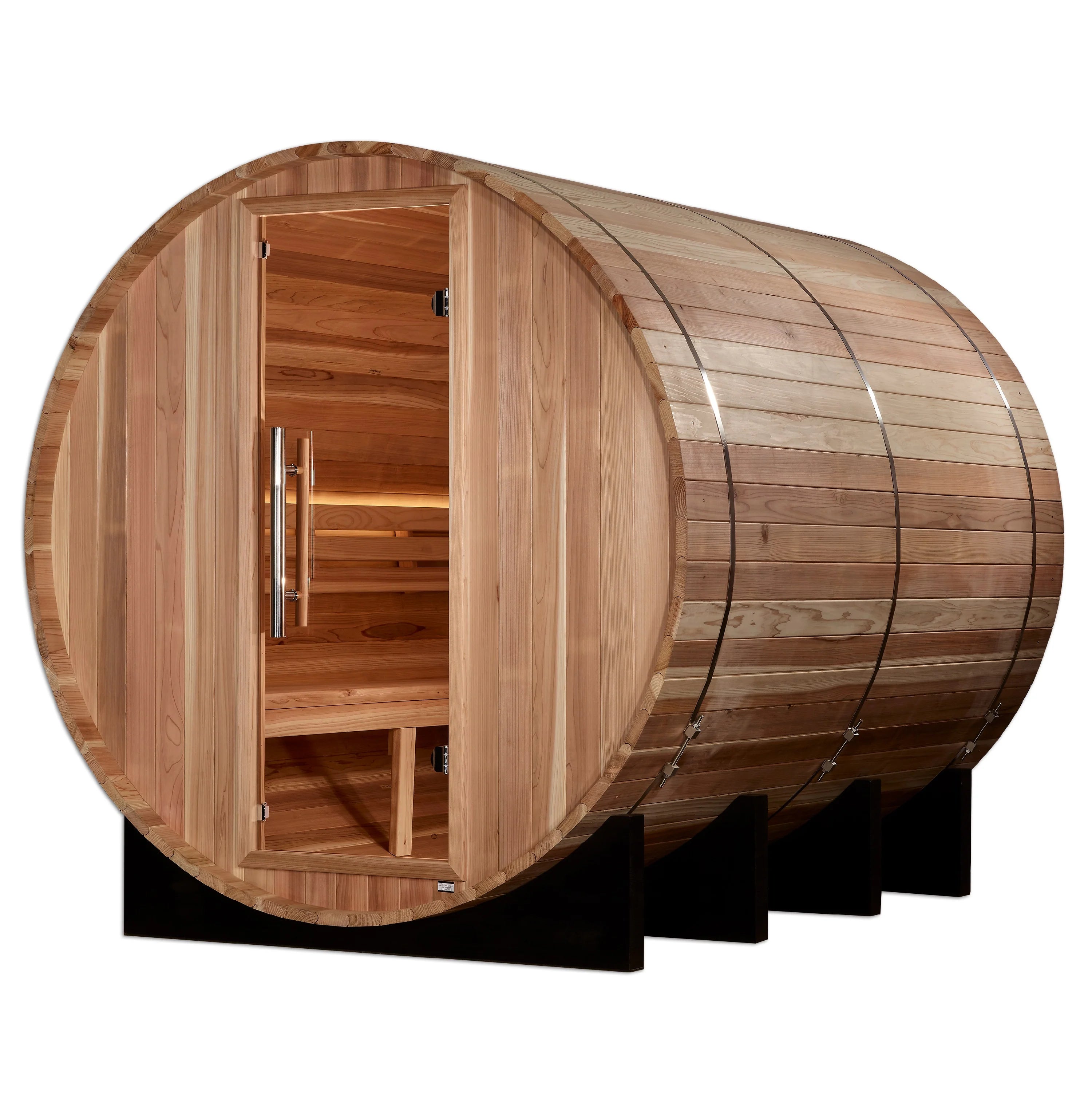 Golden Designs "Klosters" 6-Person Outdoor Barrel Traditional Sauna
