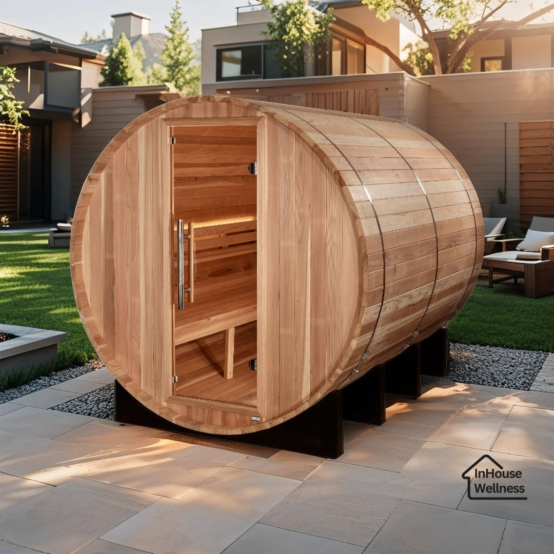 Golden Designs "Klosters" 6-Person Outdoor Barrel Traditional Sauna
