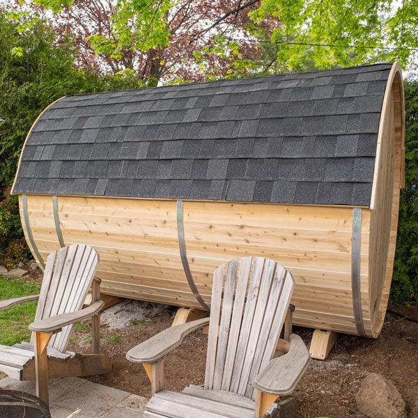 Black Asphalt Shingle Roof (Includes Trim) - With Sauna-Dundalk Leisurecraft-InHouse Wellness