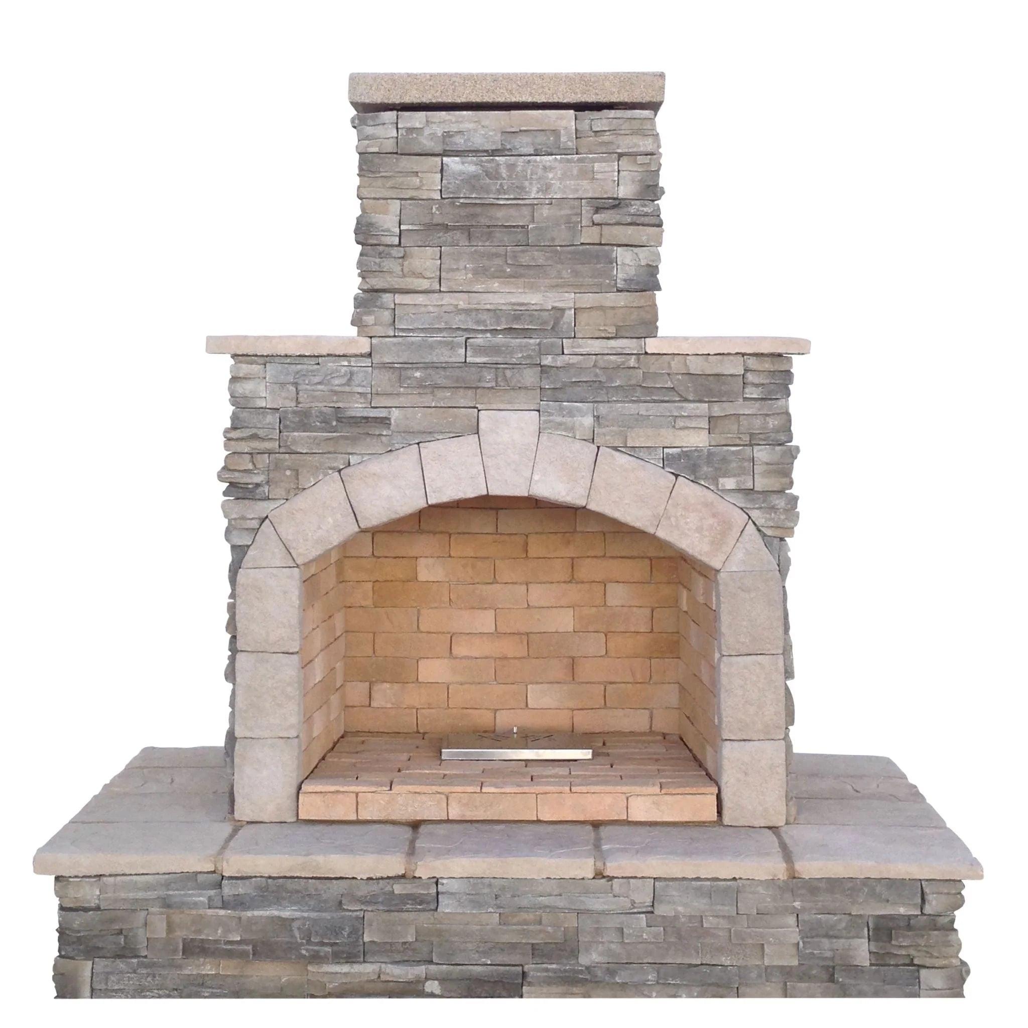 Cal Flame Oversized Fireplace for Luxurious Outdoor Gatherings and Exceptional Heat Output-Cal Flame-InHouse Wellness