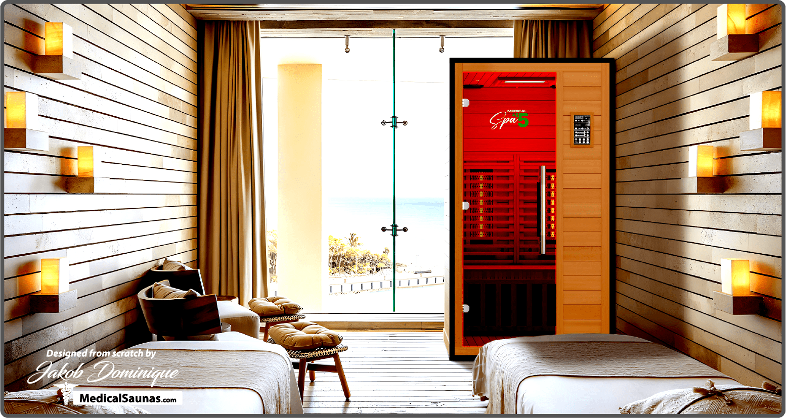 Commercial 485 Sauna - Premium Infrared Sauna for One Person-Medical Saunas-InHouse Wellness