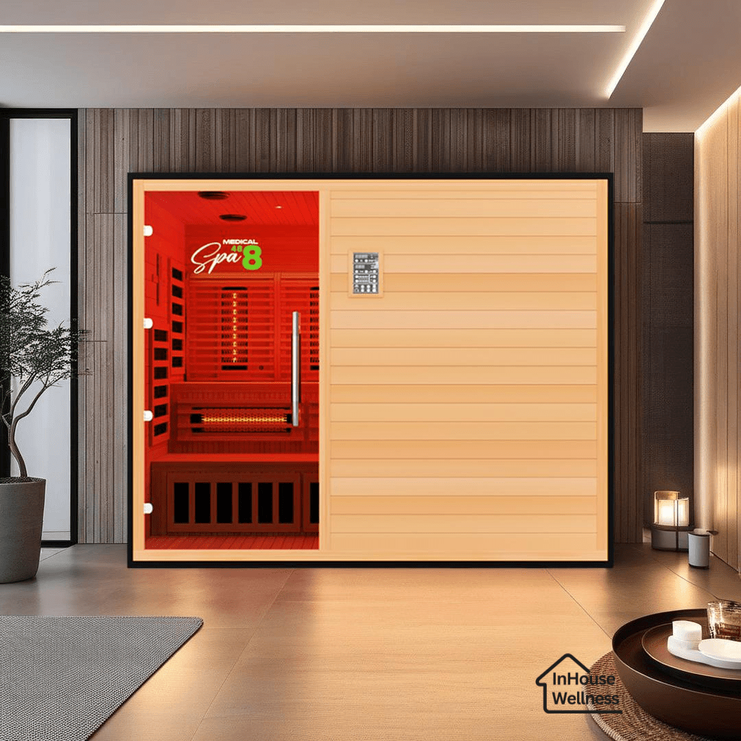 Commercial Spa 488™ Medical Sauna - 4-5 Person Infrared Sauna with Red Light Therapy-Medical Saunas-InHouse Wellness