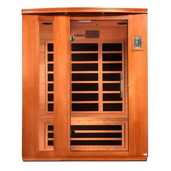 Dynamic Lugano 3-Person Ultra Low EMF FAR Infrared Sauna – Canadian Hemlock-Dynamic Saunas-InHouse Wellness