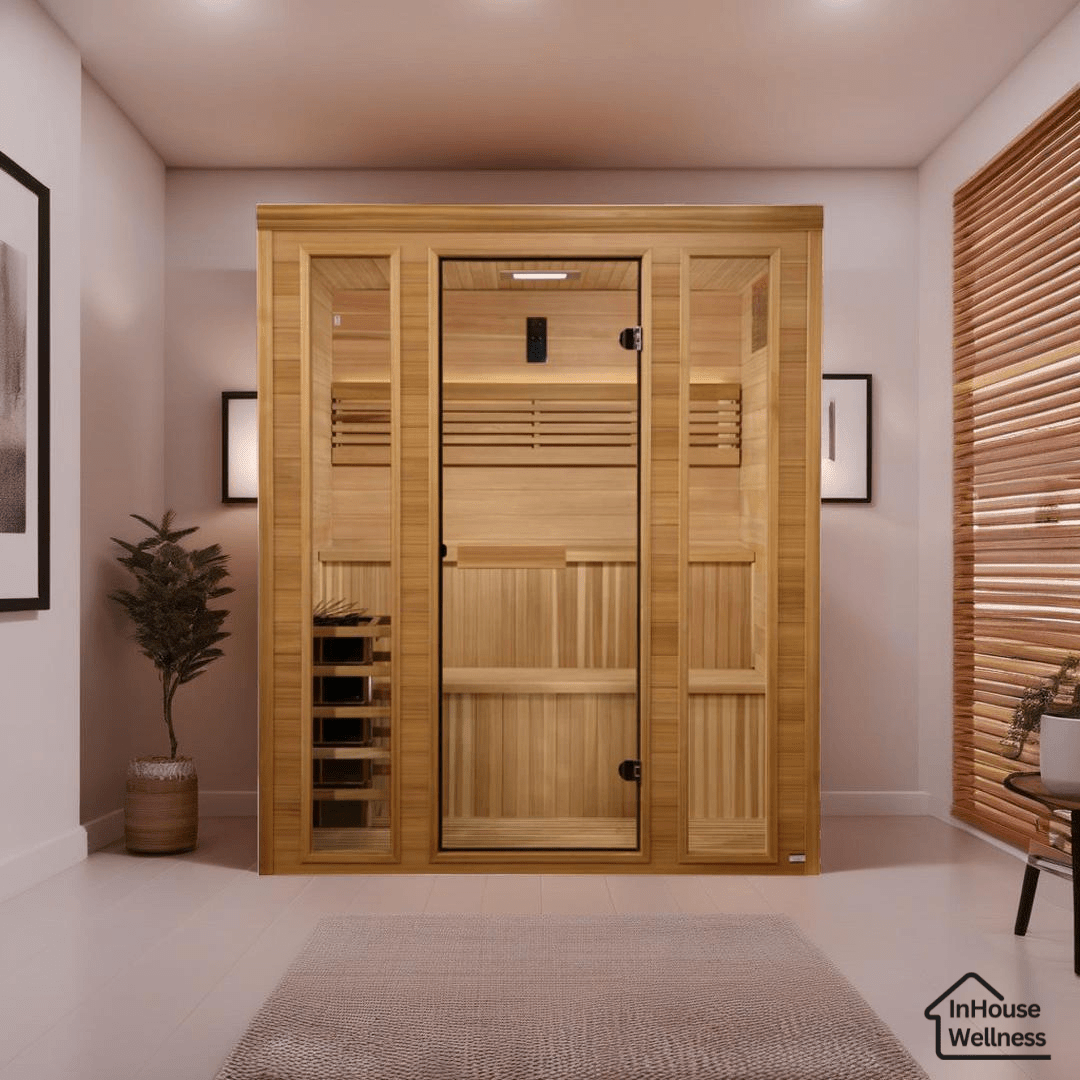 Golden Designs Engelberg Edition 6-Person Traditional Steam Sauna - Premium Clear Cedar-Golden Designs Inc-InHouse Wellness