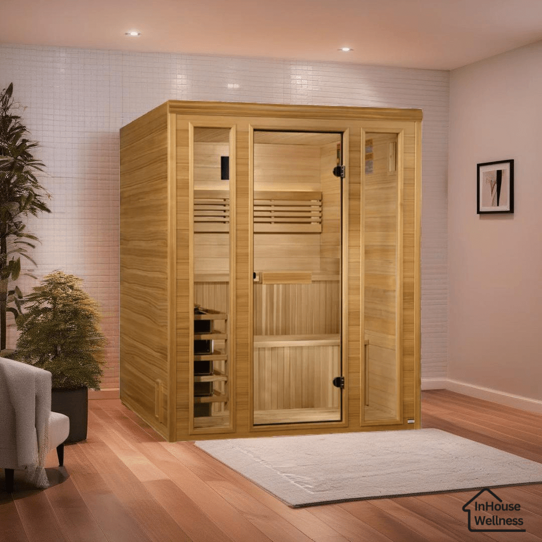 Golden Designs Engelberg Edition 6-Person Traditional Steam Sauna - Premium Clear Cedar-Golden Designs Inc-InHouse Wellness