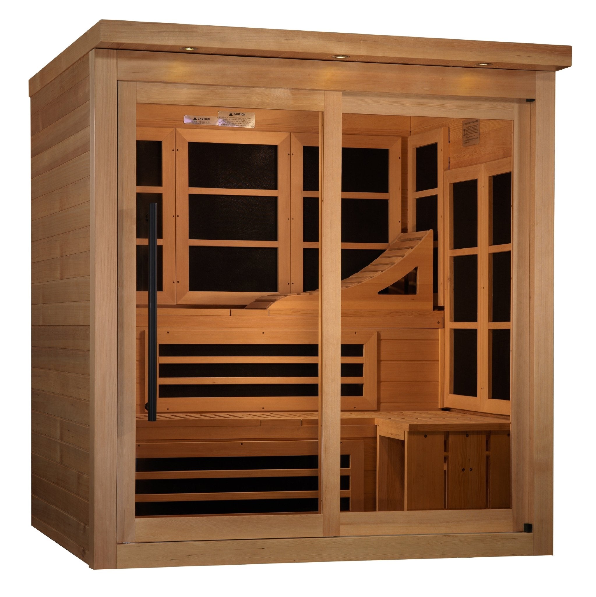 Golden Designs Monaco Limited Edition GDI-6996-02 Near Zero EMF 6-Person FAR Infrared Sauna-Golden Designs Inc-InHouse Wellness
