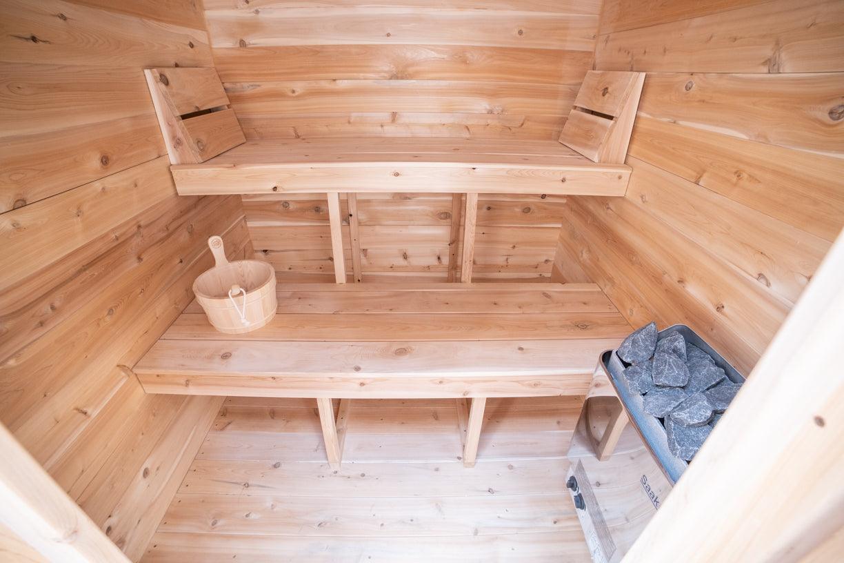 LeisureCraft Granby 2-3 Person Outdoor Sauna – Premium Cedar Cabin Design-Dundalk Leisurecraft-InHouse Wellness