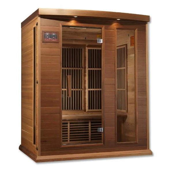 Maxxus 3-Person Near Zero EMF FAR Infrared Sauna – Canadian Hemlock-Maxxus-InHouse Wellness