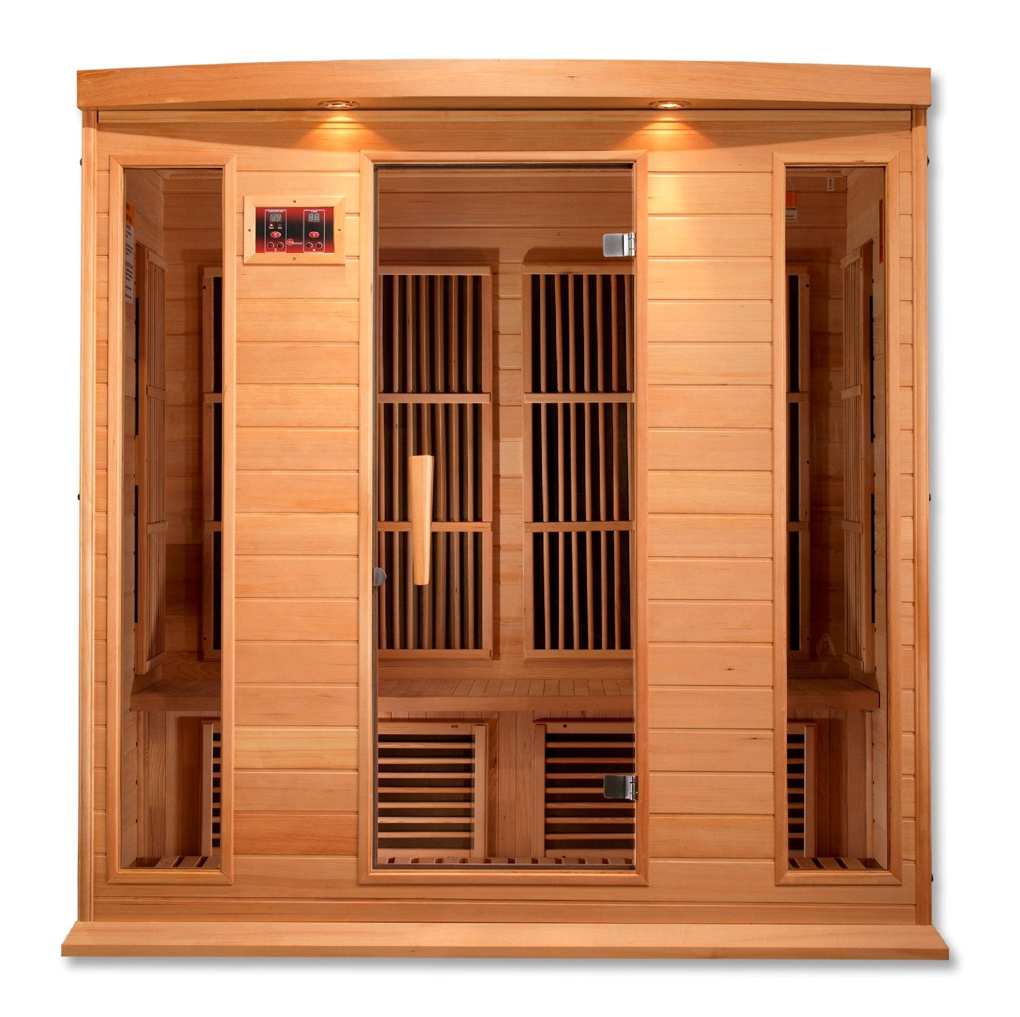 Maxxus 4-Person Low EMF FAR Infrared Sauna – Canadian Hemlock-Maxxus-InHouse Wellness