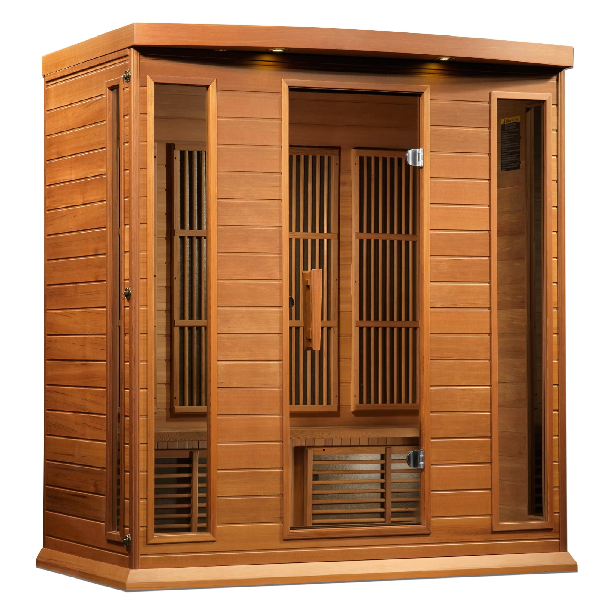 Maxxus 4-Person Low EMF FAR Infrared Sauna – Canadian Red Cedar-Maxxus-InHouse Wellness