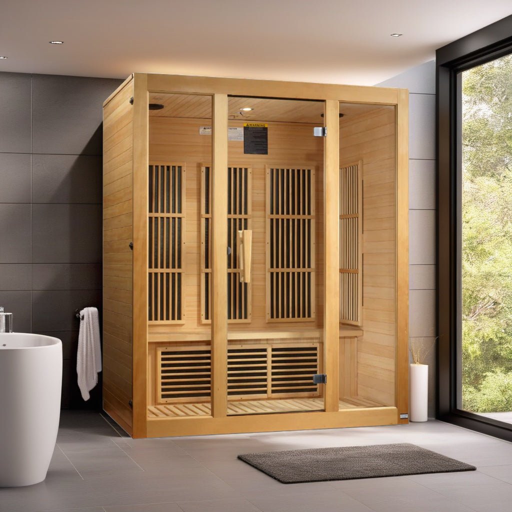 Maxxus "Bellevue" 3 Person Low EMF FAR Infrared Sauna-Maxxus-InHouse Wellness
