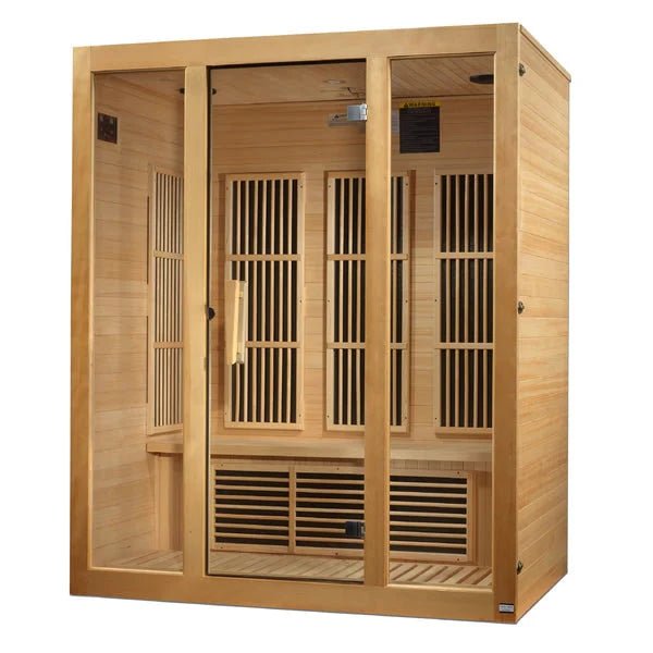 Maxxus "Bellevue" 3-Person Near Zero EMF FAR Infrared Sauna – Canadian Hemlock-Maxxus-InHouse Wellness