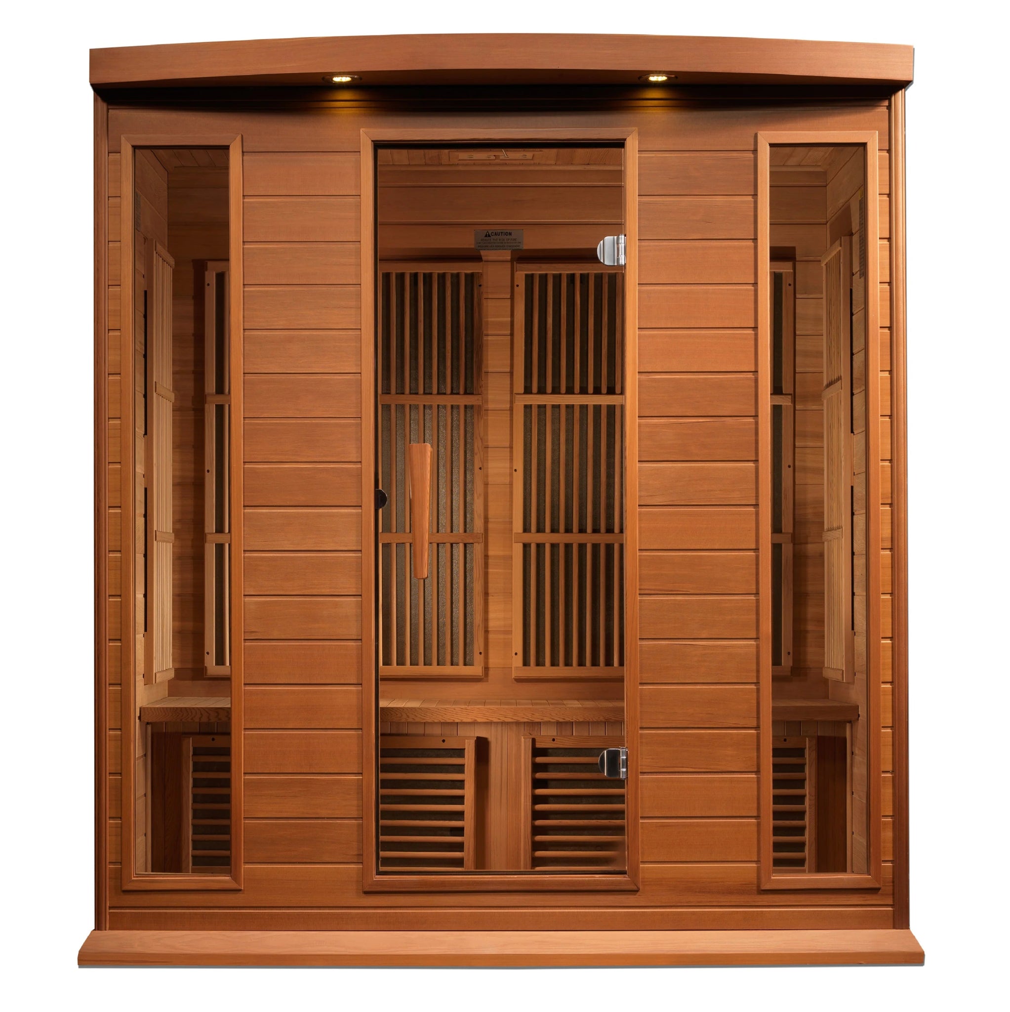 Maxxus "Chaumont Edition" FAR Infrared Sauna Corner Unit - 4 Person, Low EMF, Red Cedar-Maxxus-InHouse Wellness