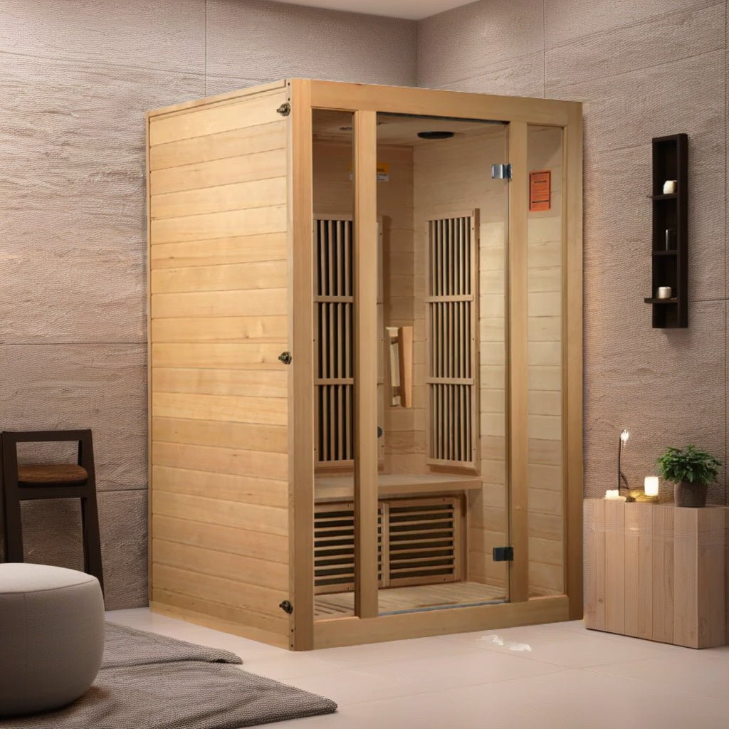 Maxxus Seattle 2-Person Infrared Sauna – Low EMF, Bluetooth Speakers, Red Light Therapy-Maxxus-InHouse Wellness