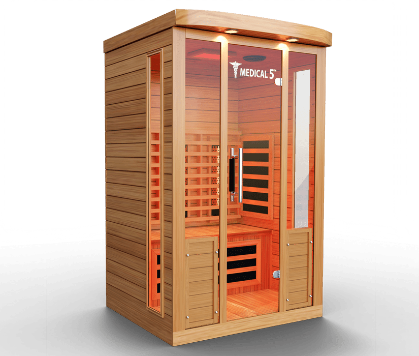 Medical 5 Infrared Sauna - 3-Person Full Spectrum with Advanced Health Features-Medical Saunas-InHouse Wellness