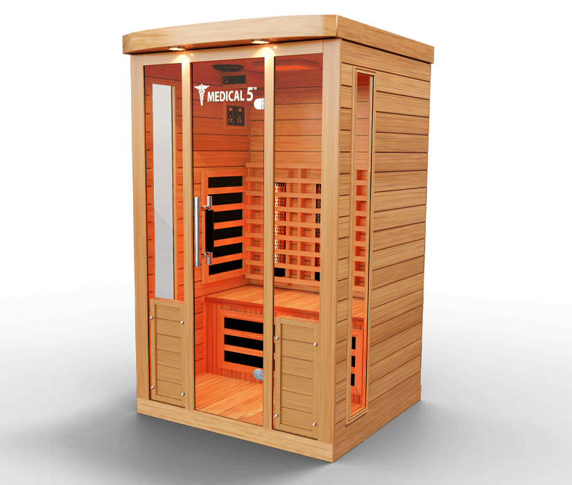 Medical 5 Infrared Sauna - 3-Person Full Spectrum with Advanced Health Features-Medical Saunas-InHouse Wellness