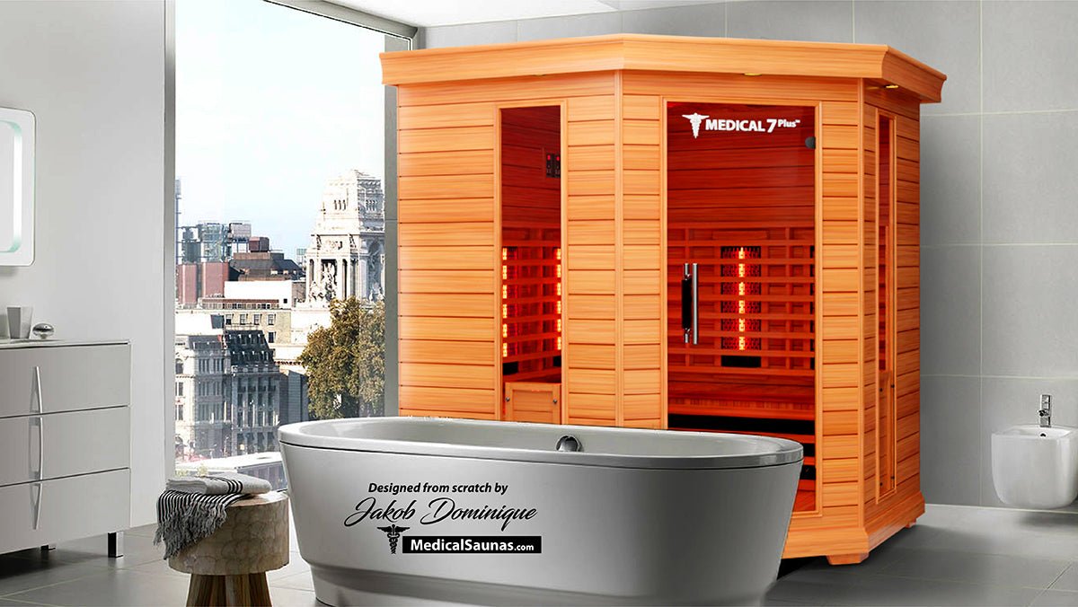 Medical 7 Plus Infrared Sauna - 4-6 Person Full-Spectrum Wellness-Medical Saunas-InHouse Wellness