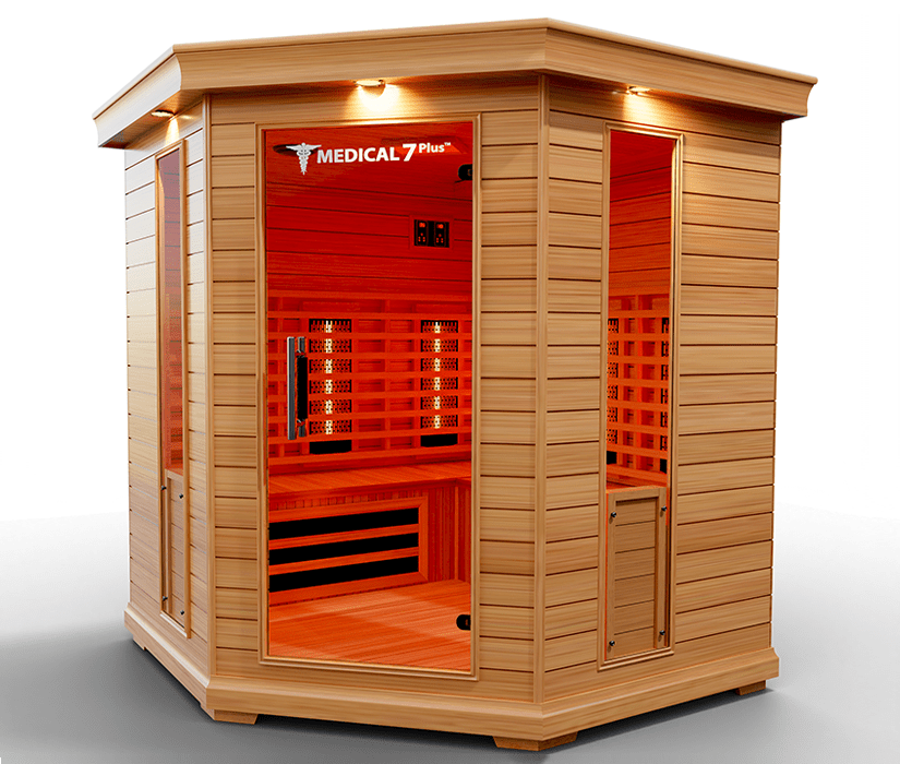 Medical 7 Plus Infrared Sauna - 4-6 Person Full-Spectrum Wellness-Medical Saunas-InHouse Wellness