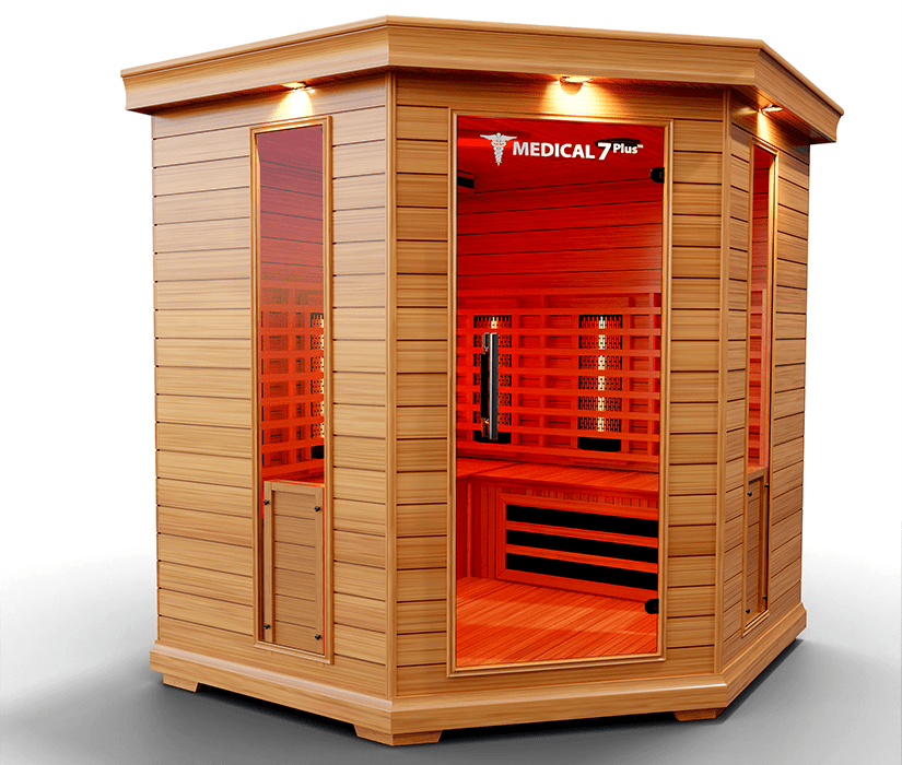 Medical 7 Plus Infrared Sauna - 4-6 Person Full-Spectrum Wellness-Medical Saunas-InHouse Wellness