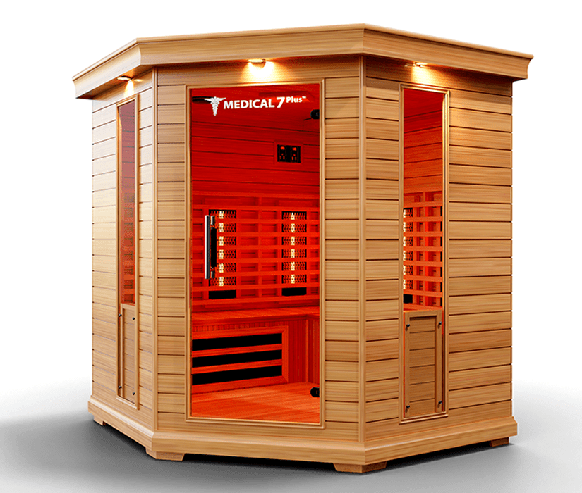 Medical 7 Plus Infrared Sauna - 4-6 Person Full-Spectrum Wellness-Medical Saunas-InHouse Wellness