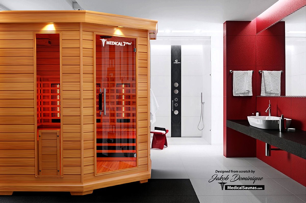 Medical 7 Plus Infrared Sauna - 4-6 Person Full-Spectrum Wellness-Medical Saunas-InHouse Wellness