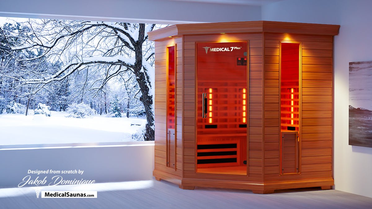 Medical 7 Plus Infrared Sauna - 4-6 Person Full-Spectrum Wellness-Medical Saunas-InHouse Wellness