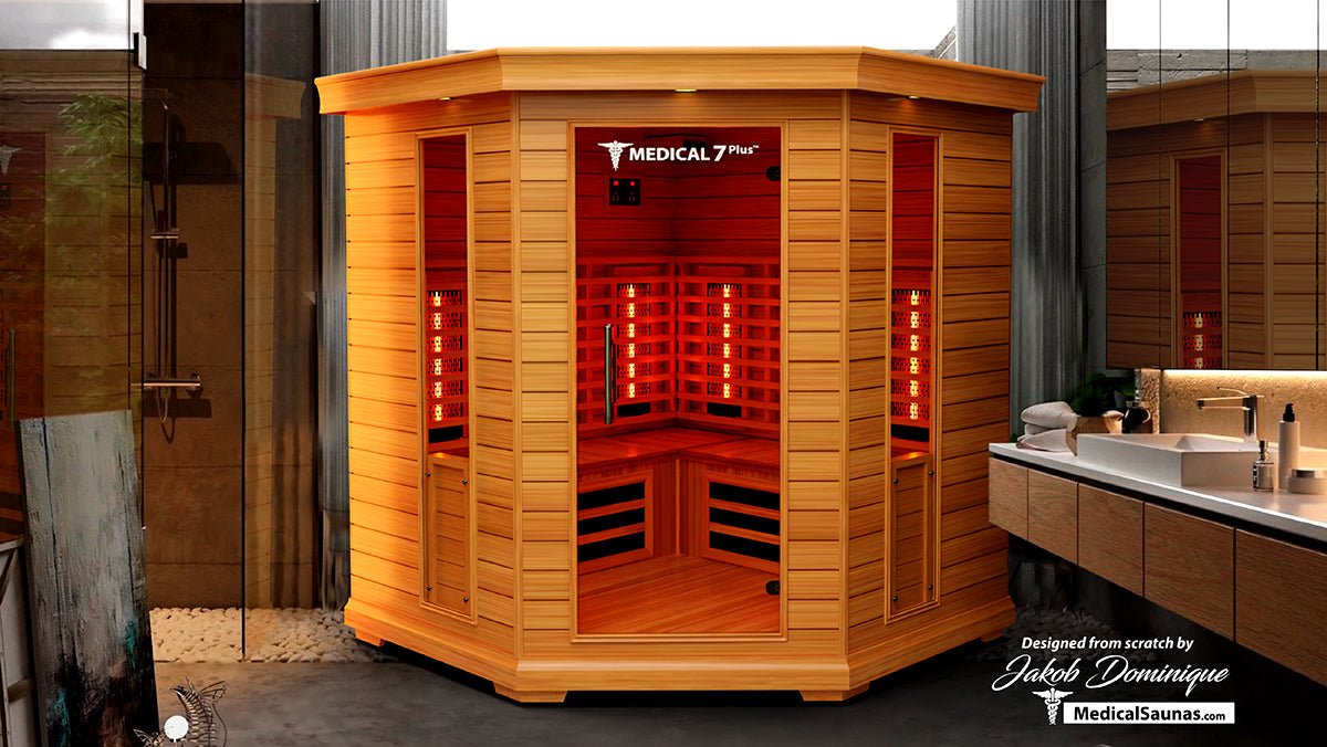 Medical 7 Plus Infrared Sauna - 4-6 Person Full-Spectrum Wellness-Medical Saunas-InHouse Wellness