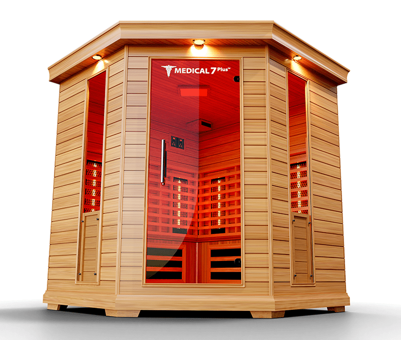 Medical 7 Plus Infrared Sauna - 4-6 Person Full-Spectrum Wellness-Medical Saunas-InHouse Wellness