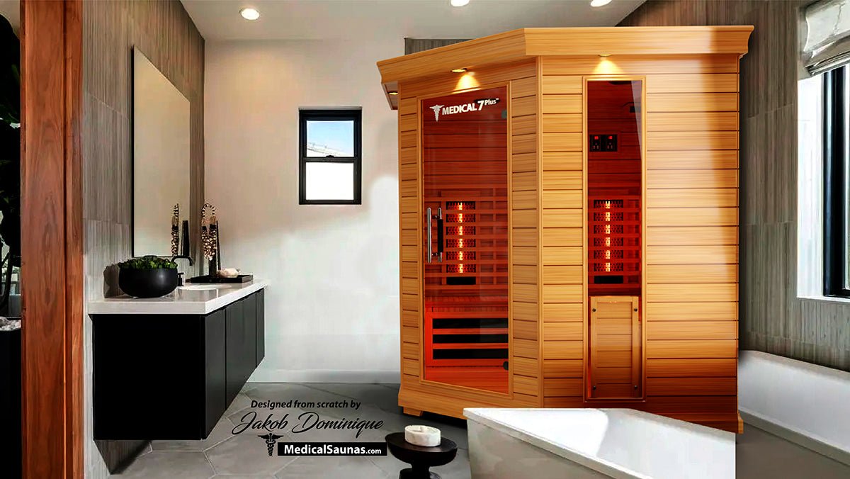 Medical 7 Plus Infrared Sauna - 4-6 Person Full-Spectrum Wellness-Medical Saunas-InHouse Wellness