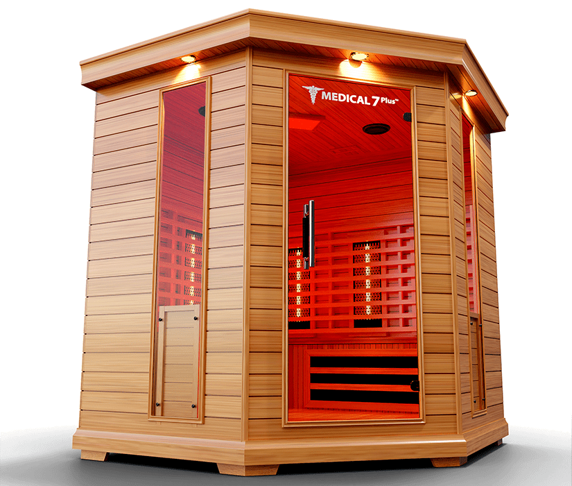 Medical 7 Plus Infrared Sauna - 4-6 Person Full-Spectrum Wellness-Medical Saunas-InHouse Wellness