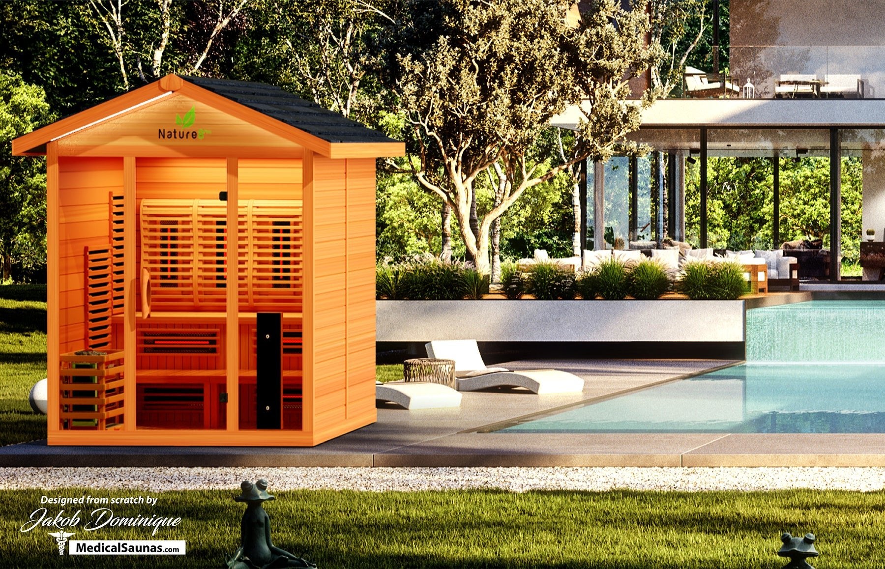 Nature 8 Plus Medical Sauna | 4-6 Person Indoor & Outdoor Full Spectrum Sauna-Medical Saunas-InHouse Wellness
