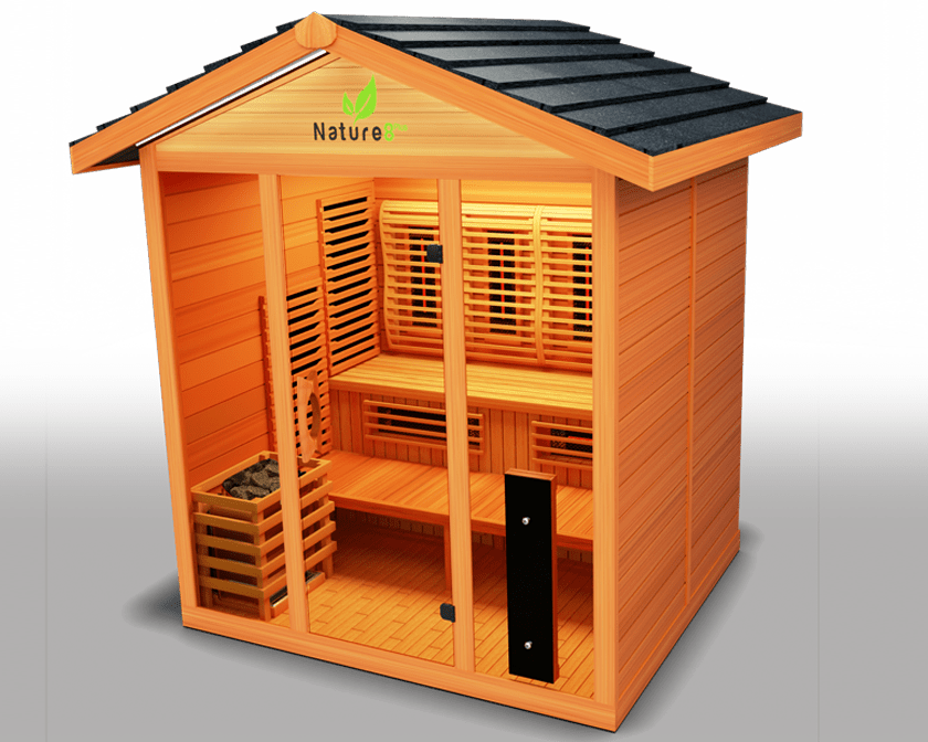 Nature 8 Plus Medical Sauna | 4-6 Person Indoor & Outdoor Full Spectrum Sauna-Medical Saunas-InHouse Wellness