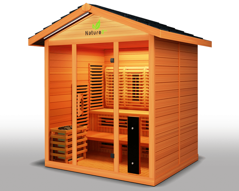 Nature 8 Plus Medical Sauna | 4-6 Person Indoor & Outdoor Full Spectrum Sauna-Medical Saunas-InHouse Wellness