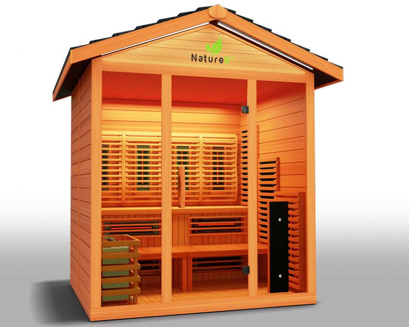 Nature 8 Plus Medical Sauna | 4-6 Person Indoor & Outdoor Full Spectrum Sauna-Medical Saunas-InHouse Wellness