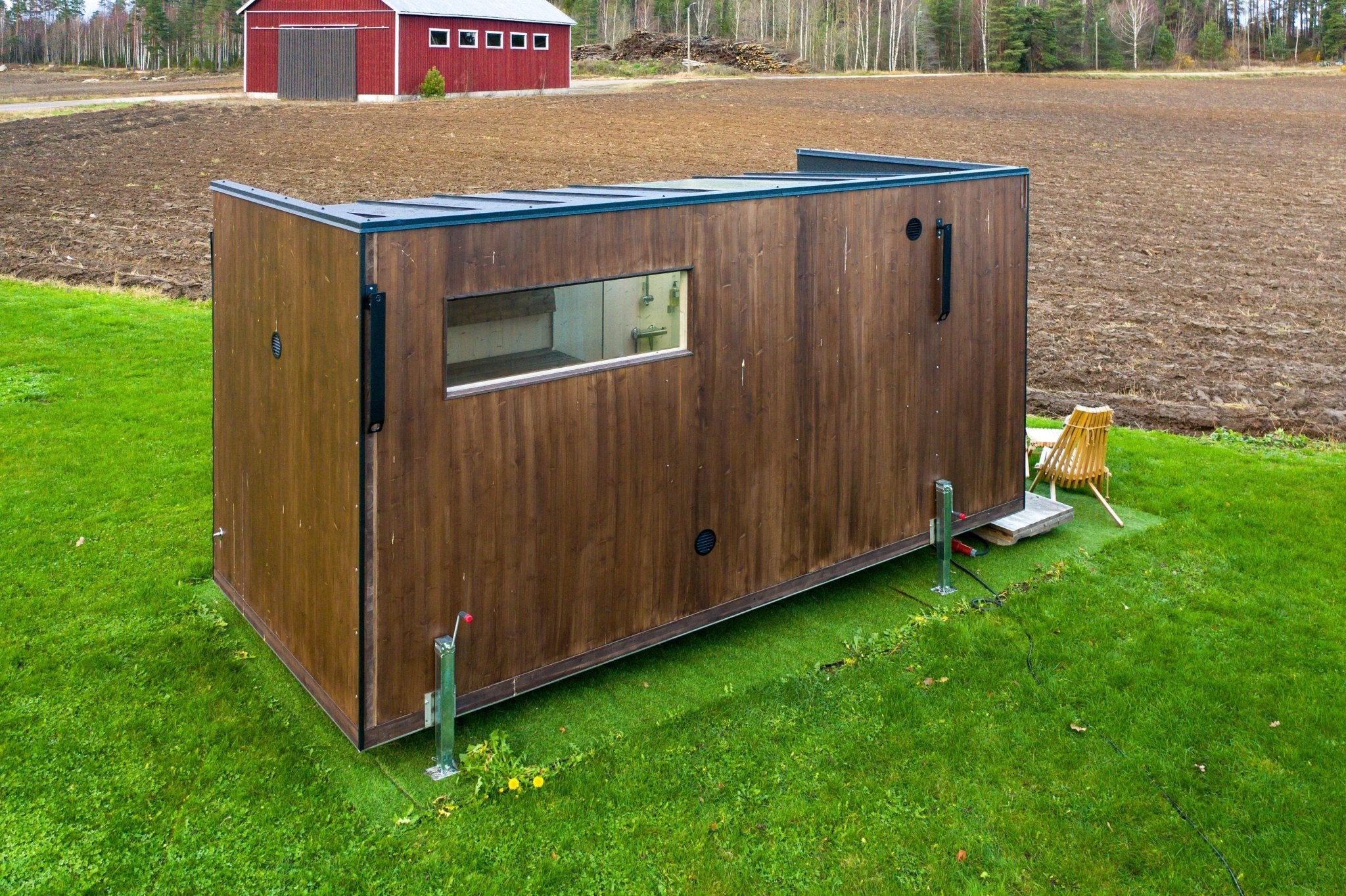 Ripavi Sointu Finnish Outdoor Sauna – Luxury 8-Person Sauna with Shower & Skylight-Ripavi-InHouse Wellness