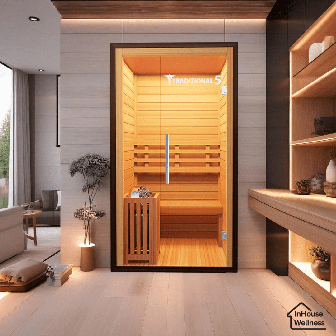 Traditional 5™ 2-Person Sauna - Steam Heat with 3D Therapy™-Medical Saunas-InHouse Wellness