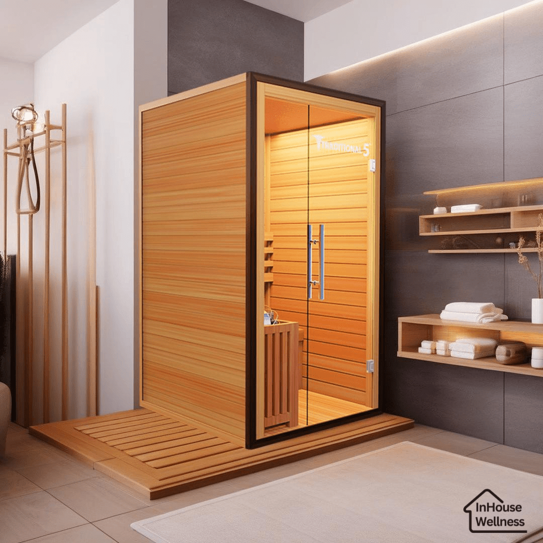 Traditional 5™ 2-Person Sauna - Steam Heat with 3D Therapy™-Medical Saunas-InHouse Wellness