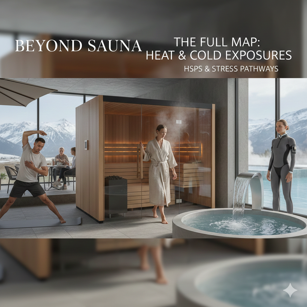 Beyond Sauna: Heat & Cold Exposures That Trigger HSPs—Full Map