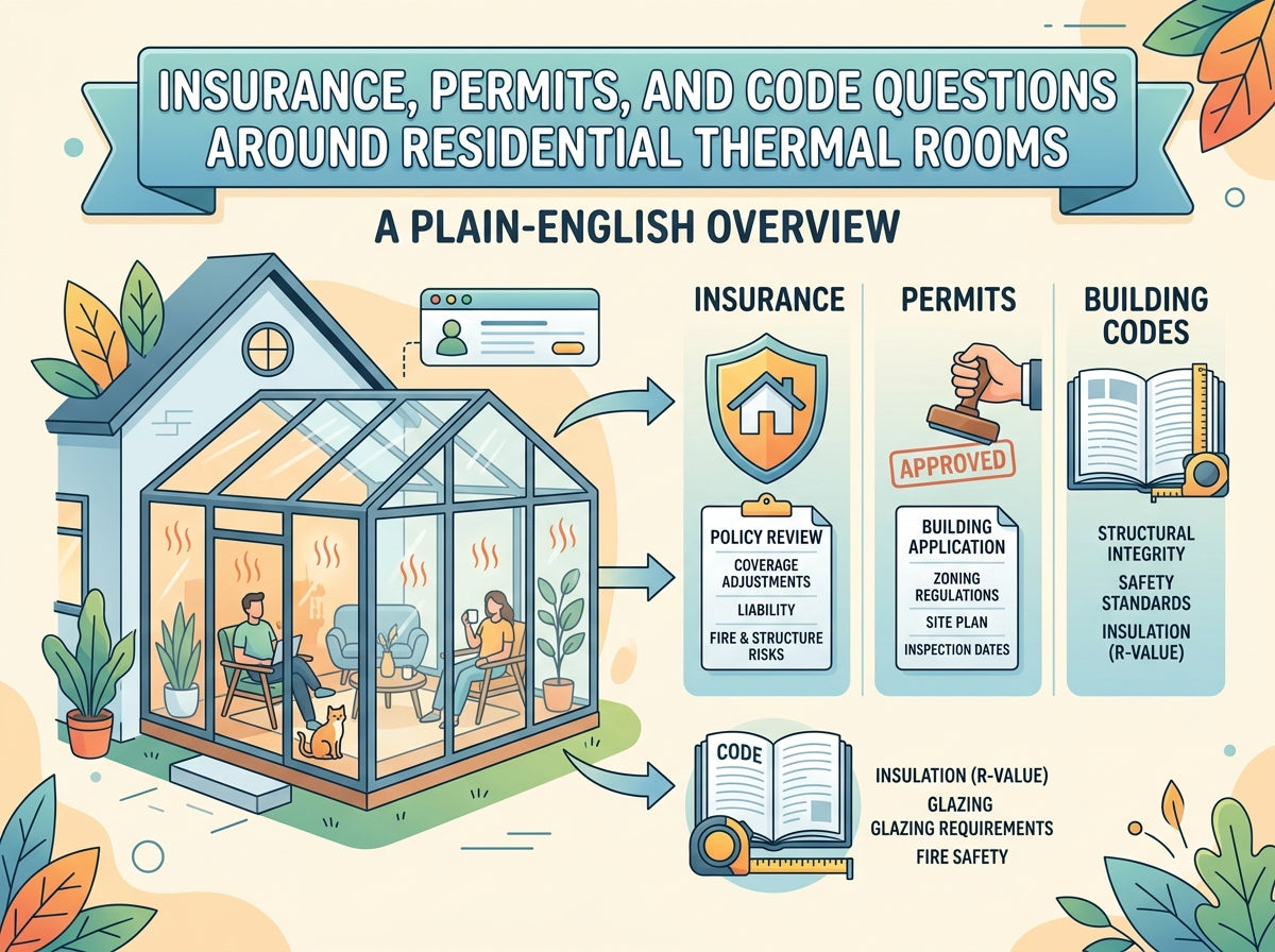 Insurance, Permits, and Code Questions Around Residential Thermal Rooms: A Plain-English Overview