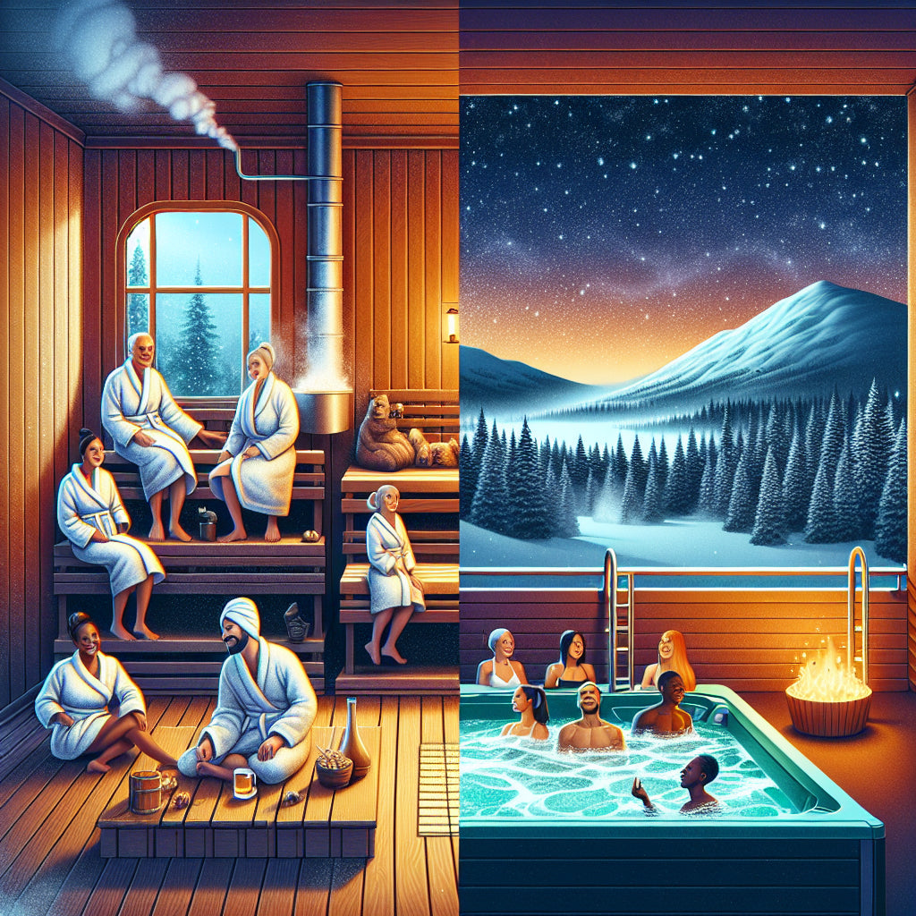 Featured image for sauna vs hot tub for stress relief
