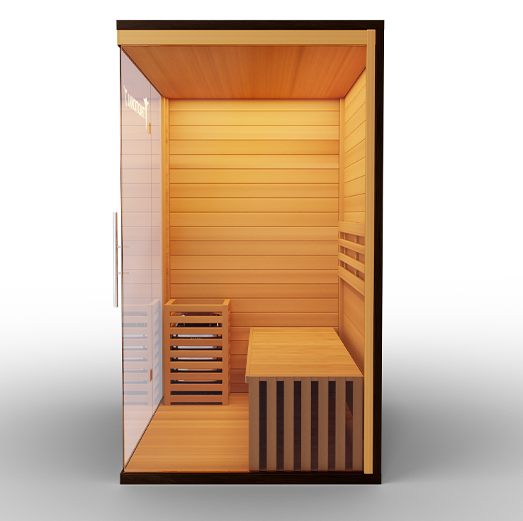 Traditional 7™ Sauna | 4-Person Hemlock Sauna with Rapid Heating & Medical Benefits