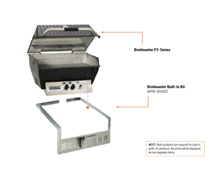 Broilmaster P3SX Super Premium Built‑In Gas Grill