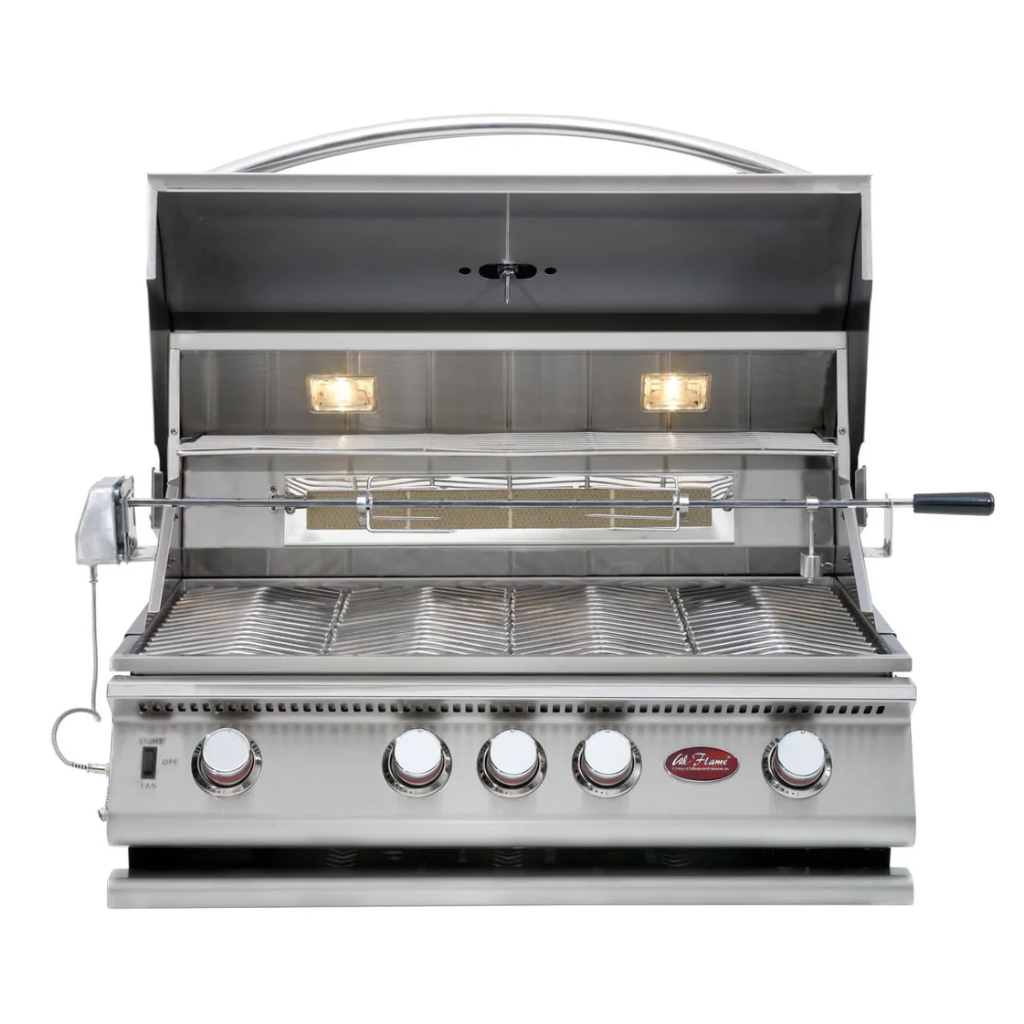 Cal Flame Costa Outdoor BBQ Grill Station & Island – Premium 4-Burner G4 Grill with Porcelain Tile Finish