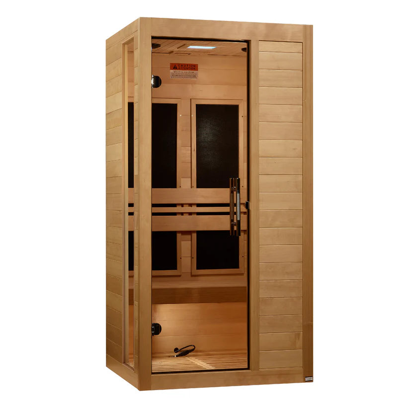Dynamic Saunas DYN-6115-05 Veneto 1 2 Person Low EMF Far Infrared Sauna