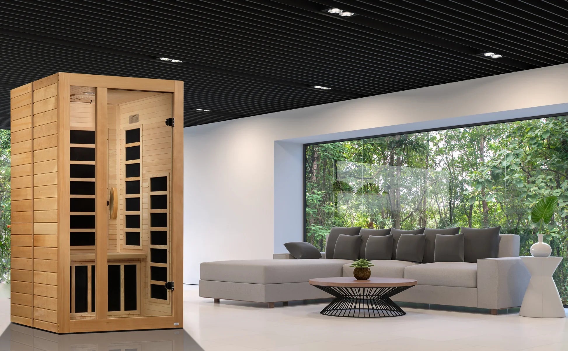 Dynamic Saunas Gracia DYN-6119-01 Elite Ultra Low EMF FAR Infrared Sauna 2 Person