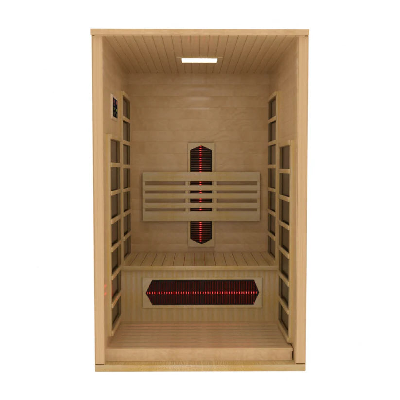Dynamic Saunas DYN-6119-03 FS Gracia 1 2 Person Full Spectrum Near Zero EMF Far Infrared Sauna