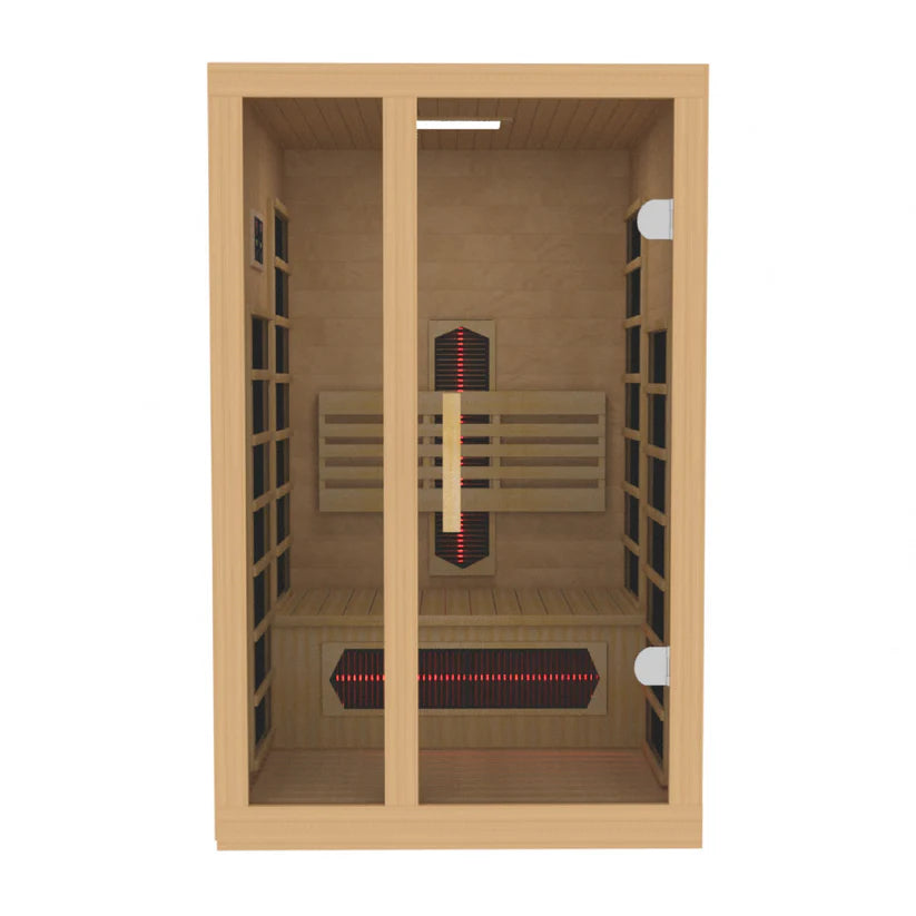 Dynamic Saunas DYN-6119-03 FS Gracia 1 2 Person Full Spectrum Near Zero EMF Far Infrared Sauna