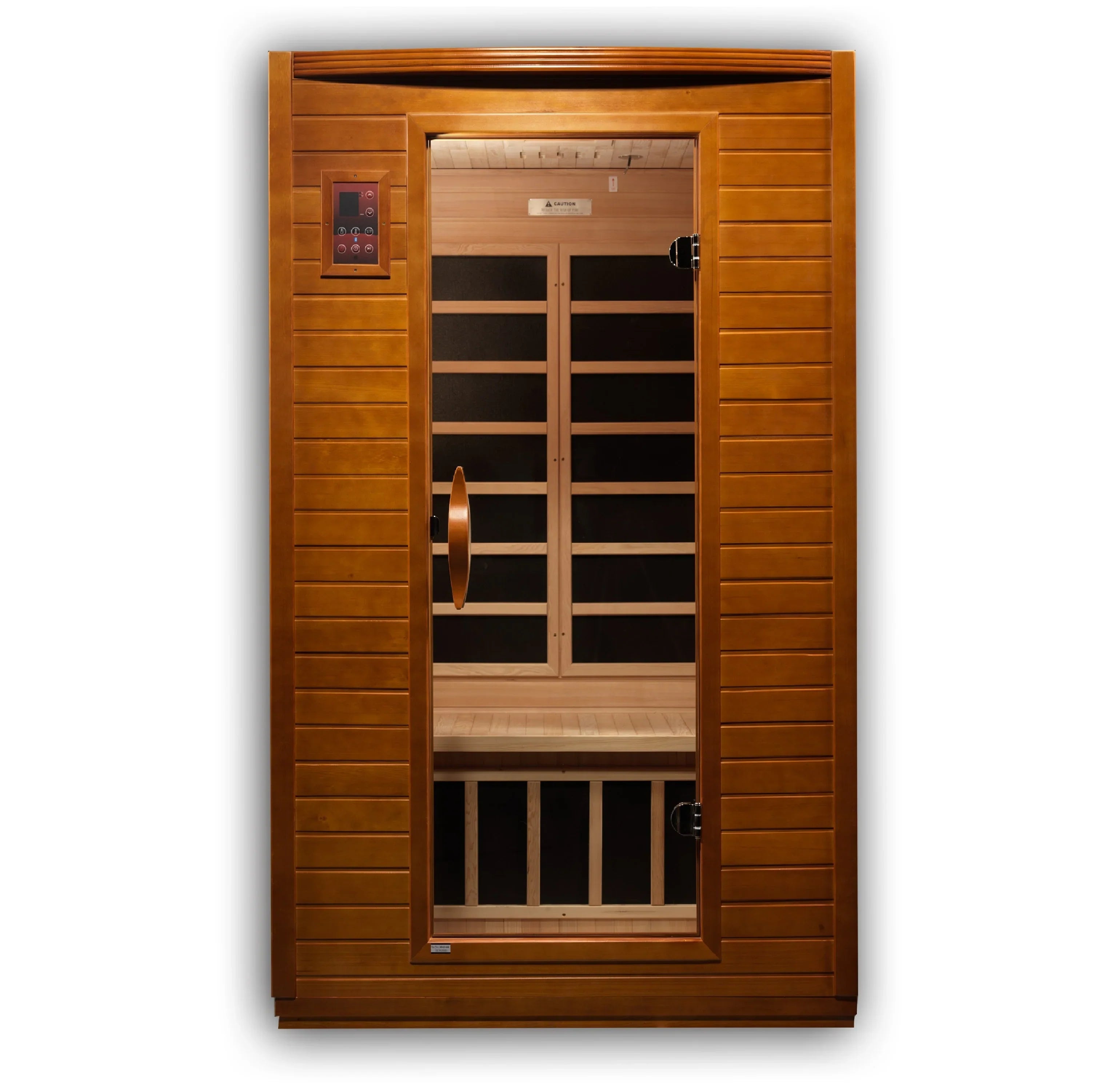 Dynamic "Versailles Elite" 2 Person Infrared Sauna – Canadian Hemlock, Bluetooth, Low EMF Panels, Chromotherapy