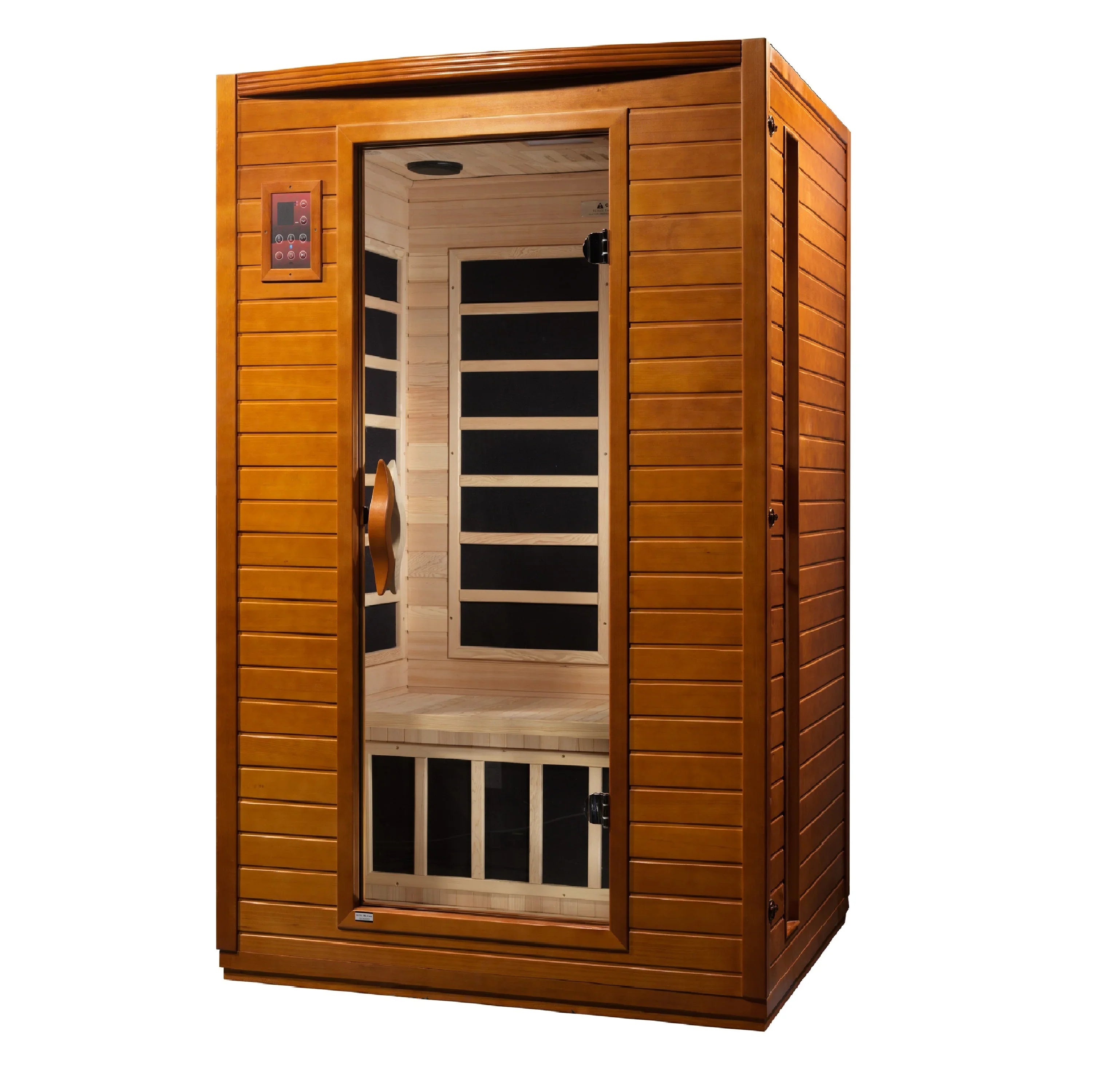 Dynamic "Versailles Elite" 2 Person Infrared Sauna – Canadian Hemlock, Bluetooth, Low EMF Panels, Chromotherapy