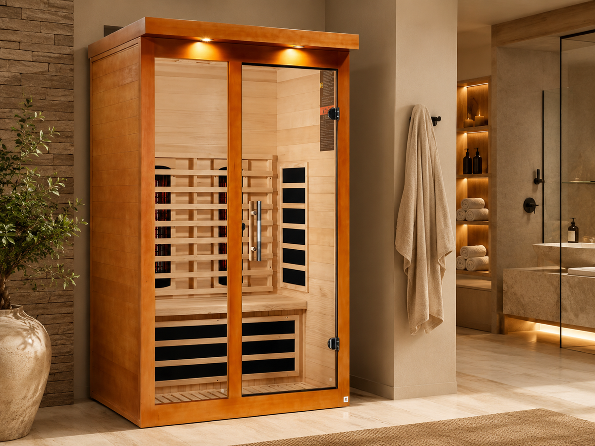 Dynamic Llumeneres DYN-6215-03 FS Full Spectrum Near Zero EMF 2 Person Sauna, image 4 of 6